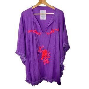 Bennett Malibu Purple Poncho One Size